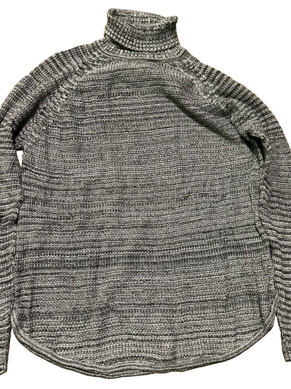 Women’s Eight Eight Eight Black White Knit Turtleneck Sweater Size XL
